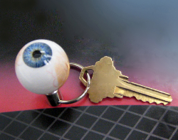 oogsleutelhanger